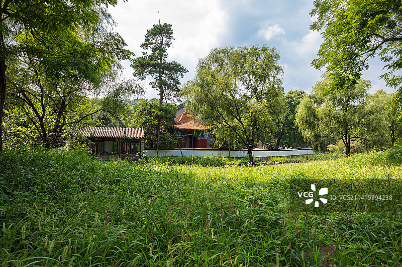 中国河北承德避暑山庄文津阁图片素材