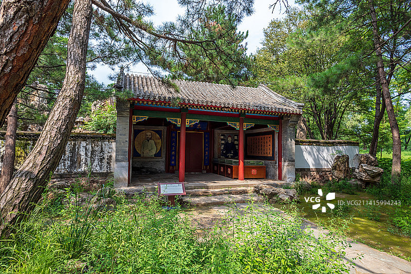 中国河北承德避暑山庄文津阁图片素材