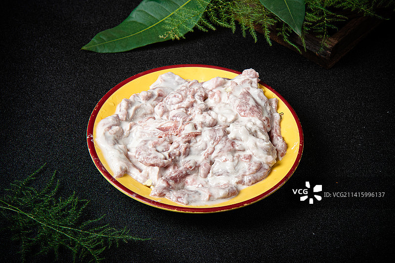 火锅菜品滑肉图片素材