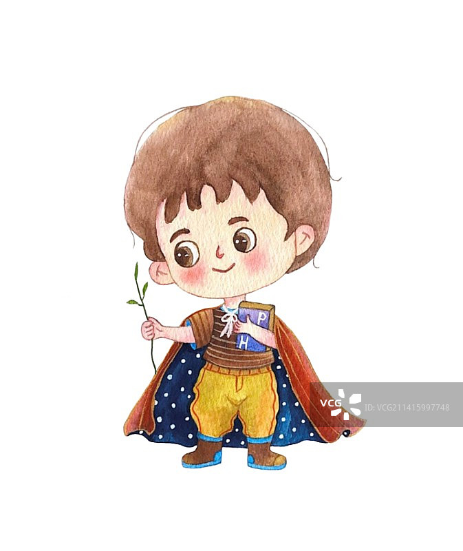 爱魔法的小男孩图片素材