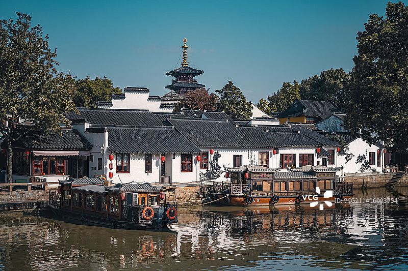 苏州枫桥景区寒山寺图片素材