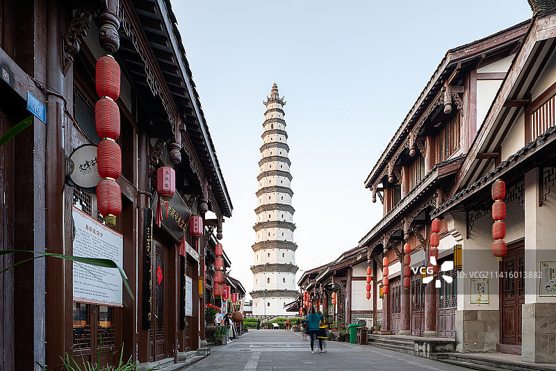 重庆市合川区文峰古街文峰塔图片素材