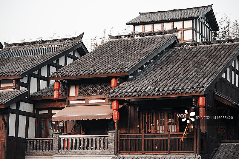 重庆磁器口古镇建筑图片素材