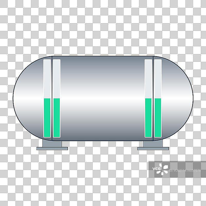 带液位计的横向储油罐图标图片素材