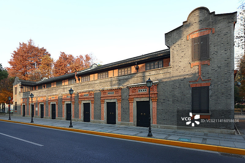 上海中共二大会址图片素材