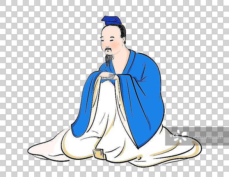 家具椅子中国风古典风格中国画人物元素文学艺术图片素材