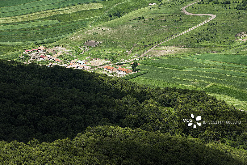 河北沽源老掌沟田园风光图片素材