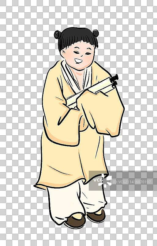 中国风古典风格中国画人物元素文学艺术图片素材