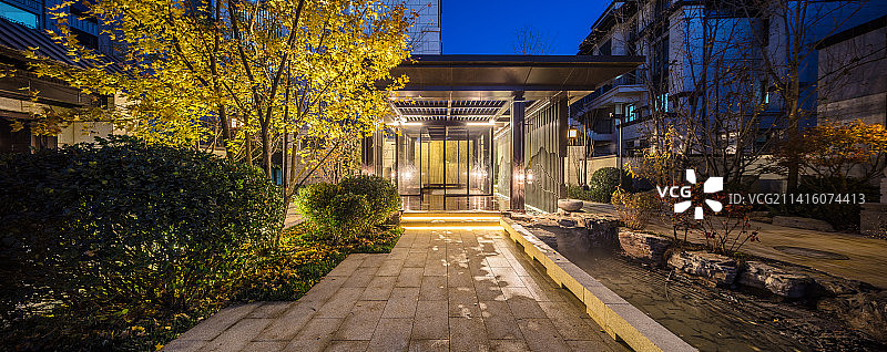 别墅庭院图片素材