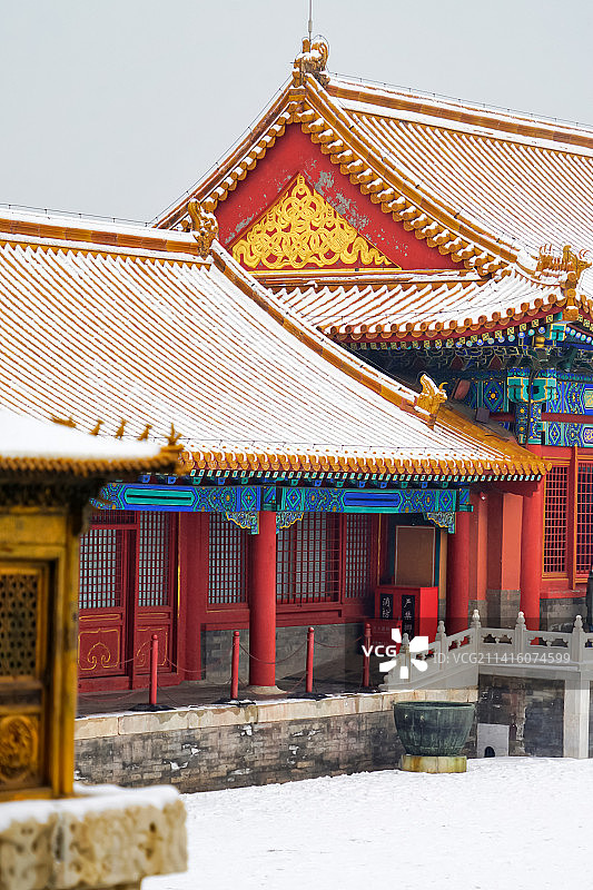 故宫下雪雪景图片素材