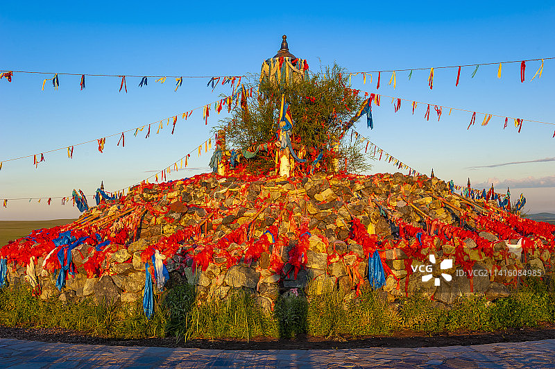 呼伦贝尔草原-金帐汗蒙古部落图片素材