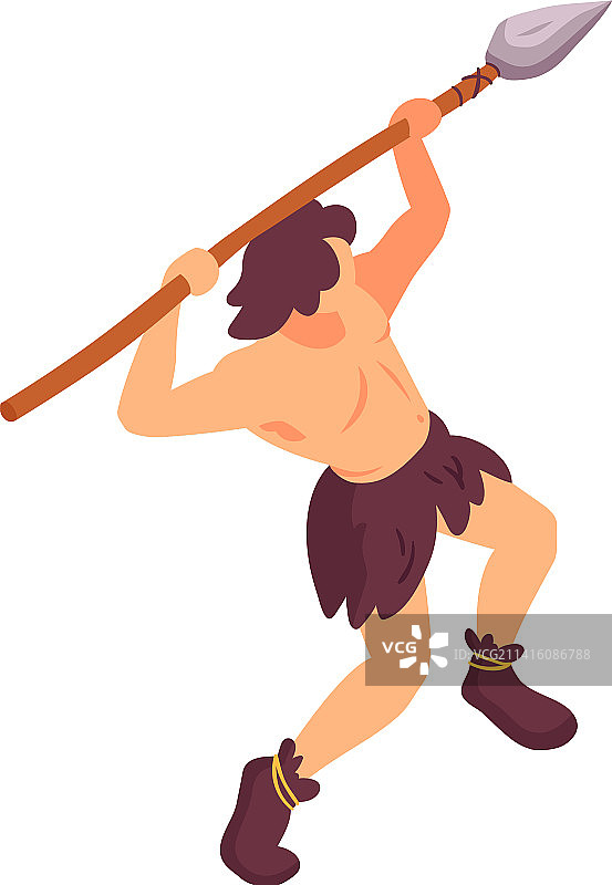 原始猎人长矛图片素材