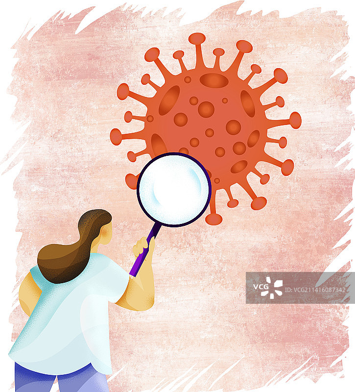 观察病毒图片素材