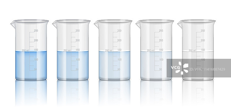 逼真风格科学烧瓶液体素材图片素材