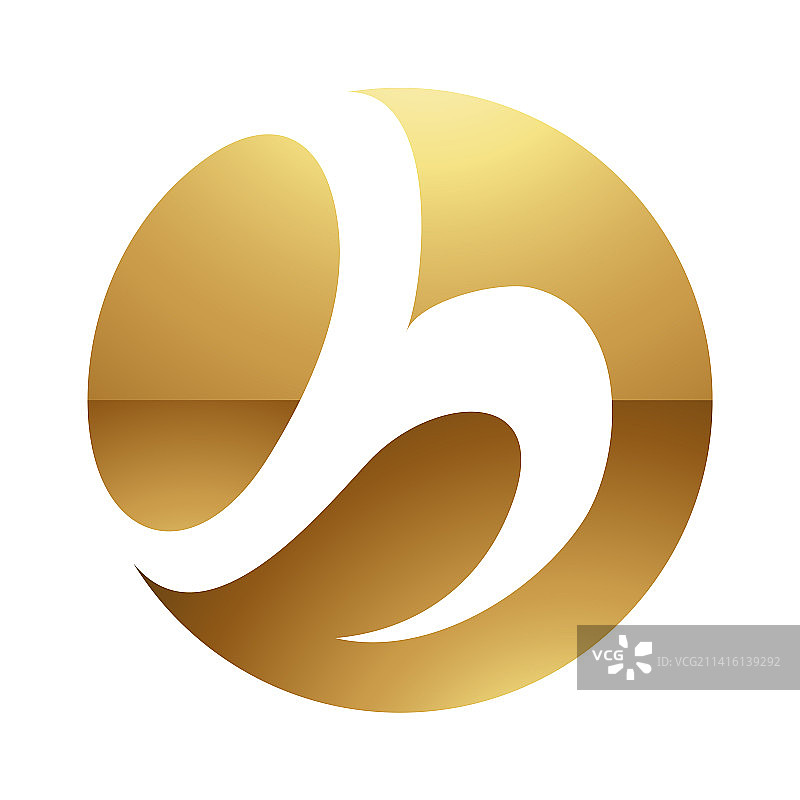 白色背景上的金色字母H符号图片素材