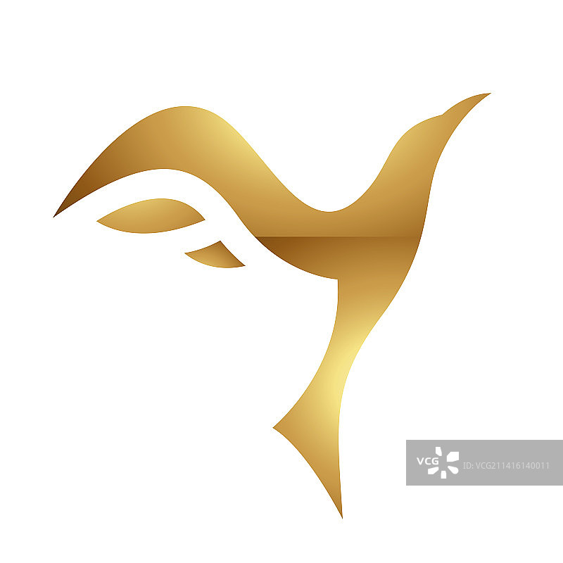 白色背景上的金色字母Y符号图片素材