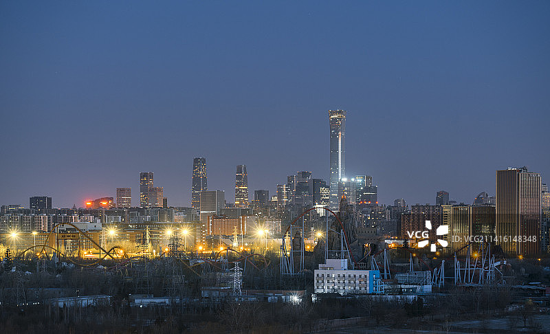 北京欢乐谷游乐场图片素材