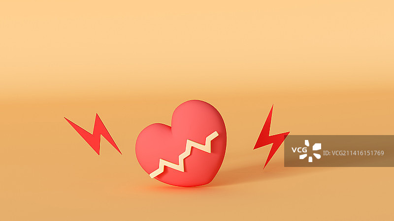 三维心脏病病情模型图片素材