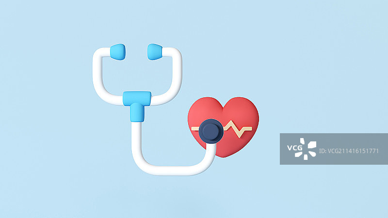 三维心脏病病情模型图片素材