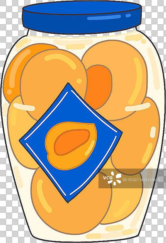 黄桃罐头元素图片素材