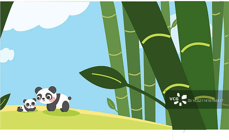 竹林矢量插画图片素材