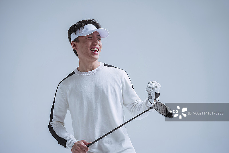 高尔夫男球手图片素材