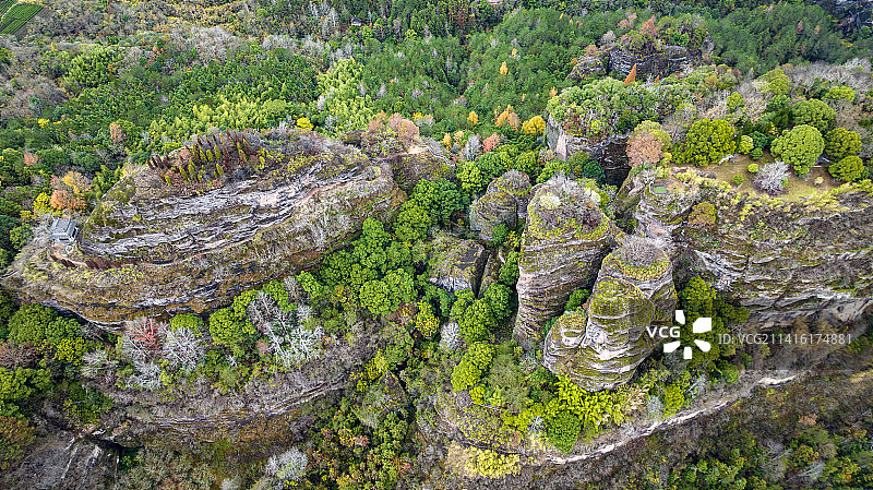 莲都东西岩多彩秋色图片素材