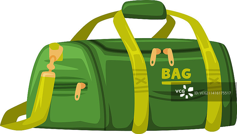 绿色拉杆旅行包图片素材