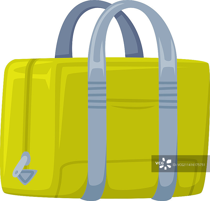 绿色拉杆旅行包图片素材