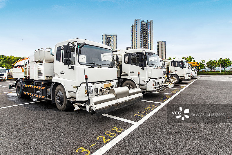 城市环卫车图片素材