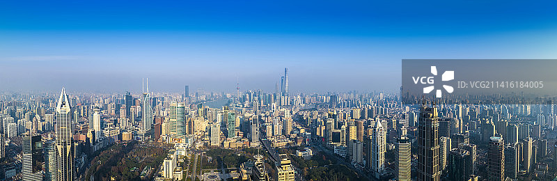 上海风光地标全景航拍图片素材