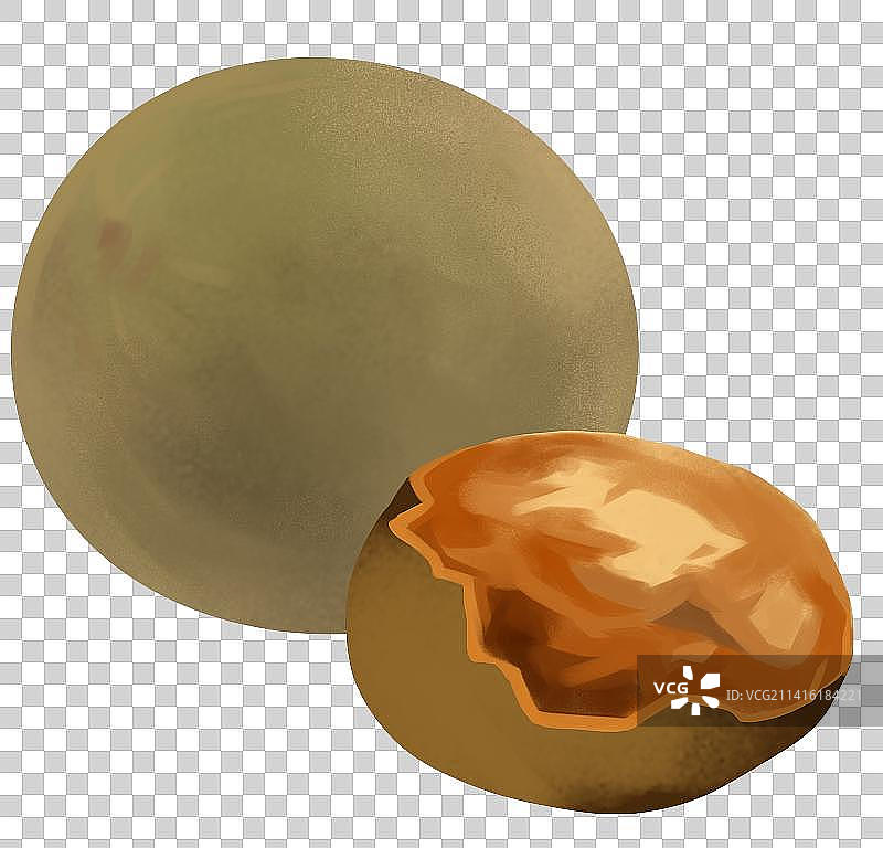 中药材止咳化痰健康罗汉果果实成熟药物干果插画图片素材