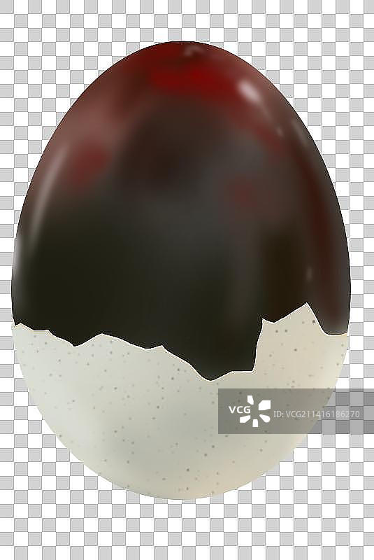 皮蛋松花蛋腌制食品食物食材美食传统小吃插画图片素材