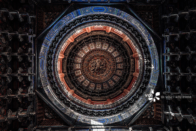 故宫·万春亭藻井图片素材