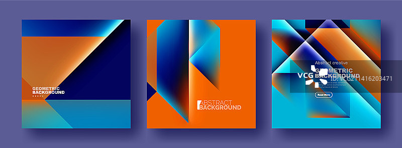 一组抽象背景-重叠图片素材