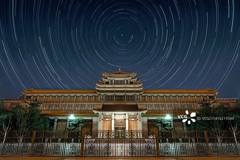 美术馆之夜图片素材