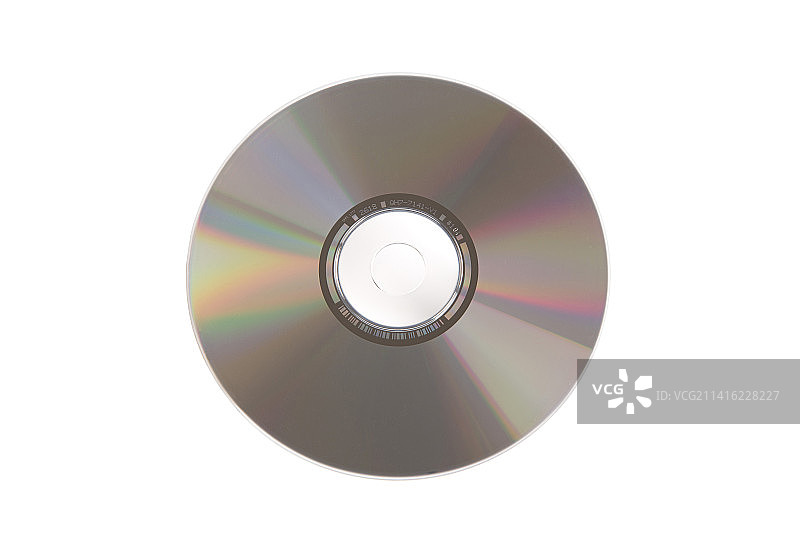 白色背景上的一张光盘图片素材