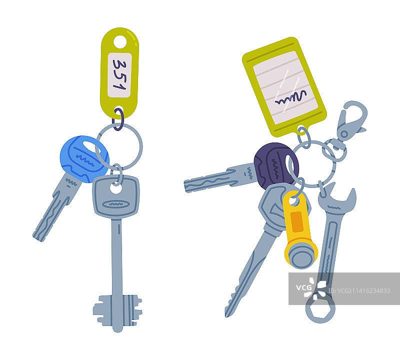 挂在钥匙链上的钥匙小饰品图片素材