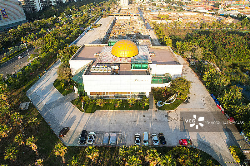 厦门航拍奥林匹克博物馆图片素材