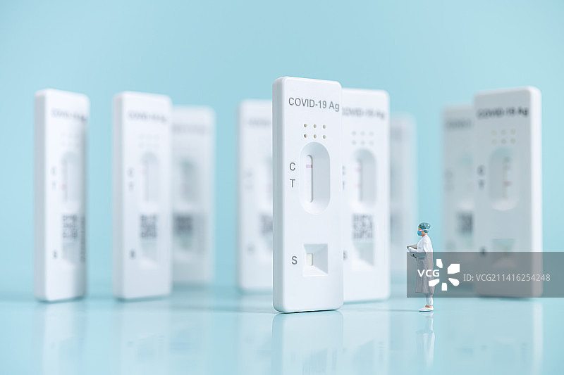 新冠病毒抗原检测主题背景图片素材