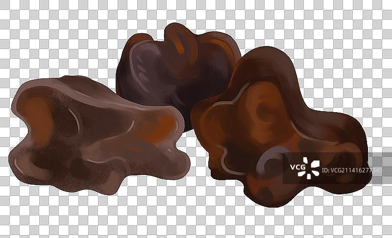 黑木耳干货食物食材原材料农作物蔬菜元素插画图片素材