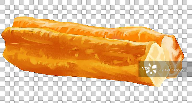 油炸食品食物油条早餐食物食材美食点心元素插画图片素材