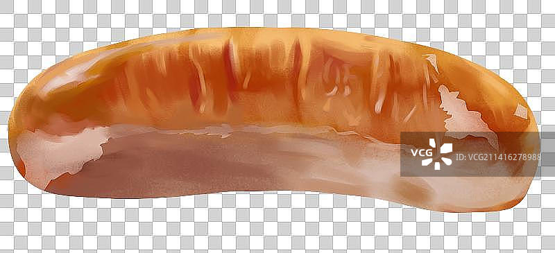 烤肠香肠美味美食零食肉类肉制品元素插画图片素材