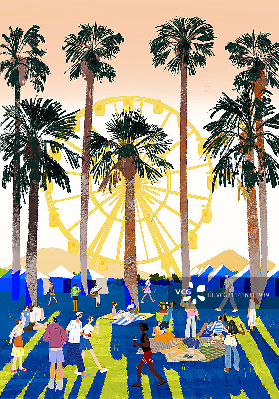 夏季节日风景图片素材