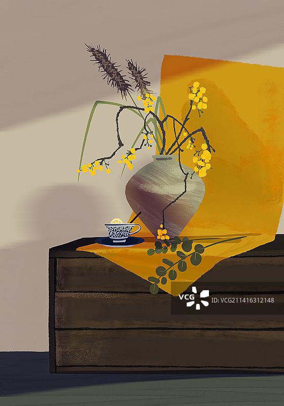 秋季室内装饰品图片素材