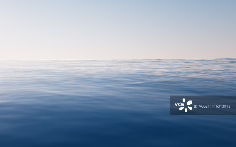 蓝色水面波纹背景3D渲染图片素材