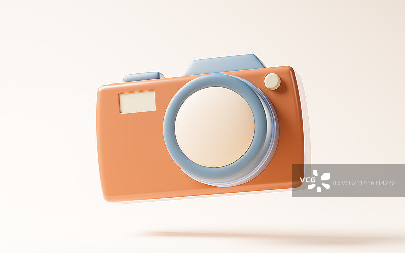 卡通风格相机3D渲染图片素材