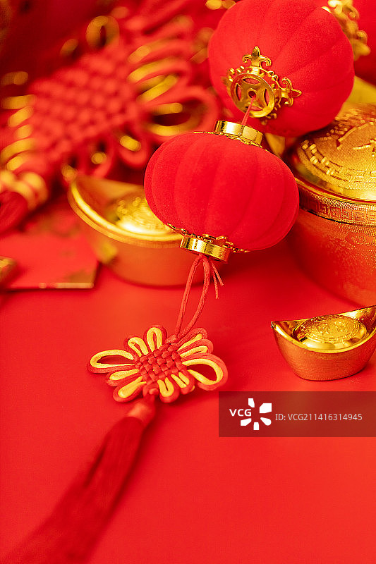 红色喜庆i过新年图片图片素材