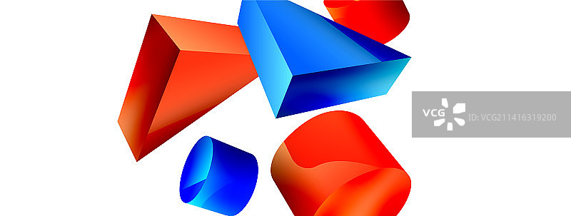 三维极简几何抽象背景图片素材