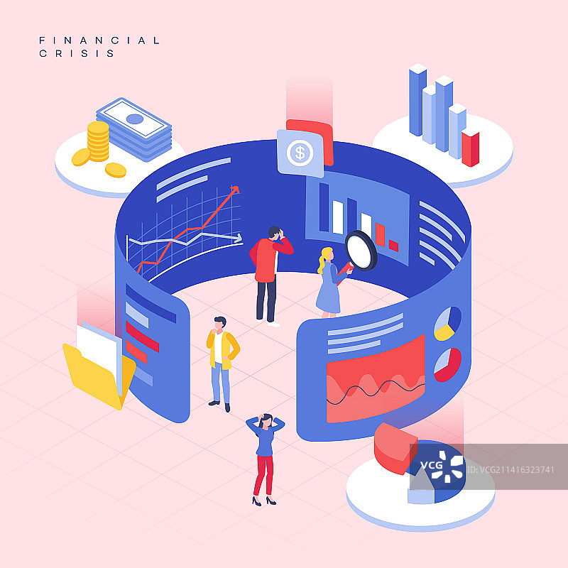 商业、金融、危机、警戒、通货膨胀图片素材